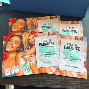 NWT Isle of Paradise - Medium Self Tanning Drops for face & body samples (4)